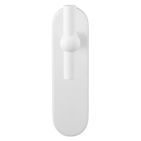 GPF8242.50L Hipi deurkruk op kortschild wit linkswijzend PC72