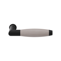 GPF8255 Ika deurkruk zwart/eiken whitewash