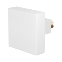 GPF8856.62 wit vierkante knop 53x53x16mm t.b.v. veiligheidsschilden vast incl. wisselstift