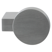 GPF9206.09 RVS mat massief kort verkropte knop rond 69/52x13mm t.b.v. veiligheidsschilden vast incl. wisselstift