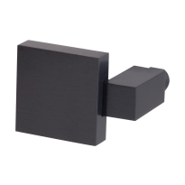 GPF9208.P1 PVD massief kort verkropte knop vierkant 69/48x48x13mm t.b.v. veiligheidsschilden vast incl. wisselstift antraciet