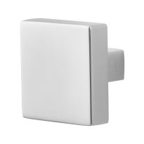 GPF9858.49 mat vierkante knop 60x60x16mm t.b.v. veiligheidsschilden vast incl. wisselstift RVS gepolijst