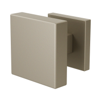 GPF9950.A4-02 Champagne blend vierkante knop S2 60x16mm incl. knopvastzetter met vierkant rozet