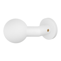 GPF9953.62-00 Wit verkropte kogelknop S1 55mm draaibaar met ronde rozet