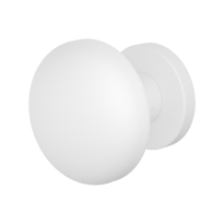 GPF9957.62-00 Wit paddenstoel knop S2 65mm incl. knopvastzetter met rond rozet