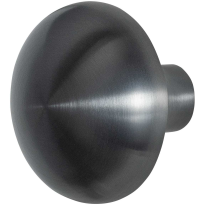 GPF9957.P1 Paddenstoel knop S1 PVD antraciet draaibaar incl. krukstift 65mm