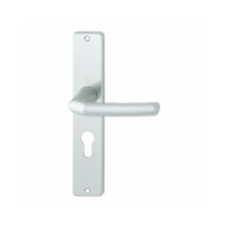 Hoppe Birmingham deurkruk op schild PC55 aluminium DIN LS/ DIN RS