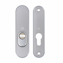Hoppe veiligheidsrozet 37 SKG***, ovaal, met kerntrekbeveiliging, aluminium