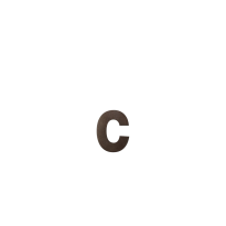 Huisnummer toevoeging letter 'c' Dark blend, 116 mm