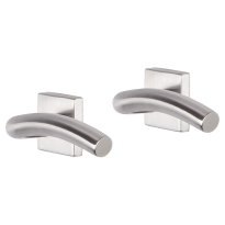 Impresso Conway deurkruk op rozet 53x53x9mm RVS geborsteld