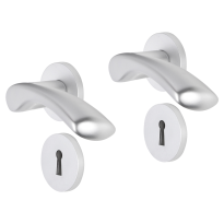 Impresso Oxford deurkruk op rozet 53x9mm Aluminium met sleutelrozet
