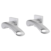 Impresso Oxford deurkruk op rozet met schroeven 53x53x9mm Aluminium