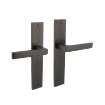 Intersteel deurkruk Hera op schild rechthoekig 245x45mm blind antr.grijs