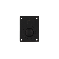 Intersteel Luikring rechthoekig 41x31 mm zwart