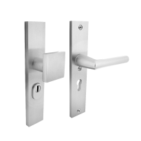 Intersteel veiligheidsbeslag greep/kruk rechthoekig PC55 SKG*** met kerntrek aluminium