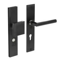 Intersteel veiligheidsbeslag greep/kruk rechthoekig PC72 SKG*** met kerntrek zwart