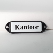 'Kantoor' deurbordje emaille model oor