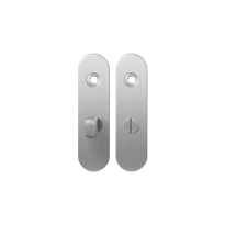 Kortschild GPF1100.10 WC55/8 normale knop RVS geborsteld
