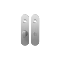 Kortschild GPF1100.10 WC57/5 grote knop RVS geborsteld
