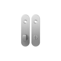Kortschild GPF1100.10 WC72/8 grote knop RVS geborsteld