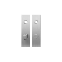 Kortschild GPF1100.15 WC63/8 normale knop RVS geborsteld