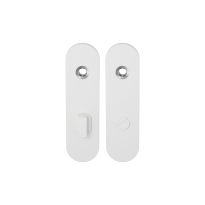 Kortschild GPF8100.50 WC72/8 grote knop wit