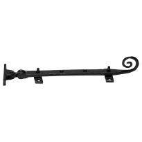 KP1180 raamuitzetter 254mm, inclusief 2 pennen smeedijzer zwart