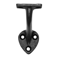 KP3491 leuninghouder 64mm smeedijzer zwart