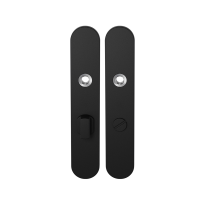 Langschild GPF8100.20 WC63/8 grote knop zwart
