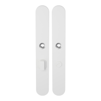 Langschild XL GPF8100.80 WC57/5 grote knop wit