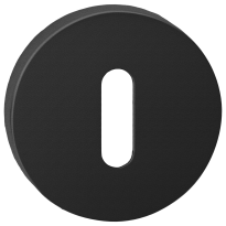 Luxuria Sleutelrozet rond, zwart, 52x10mm