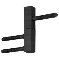 M&T paumelle Mini, mat zwart PVD links, 82x15x15mm