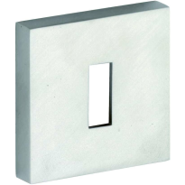 M&T Sleutelrozet Model 06 vierkant, mat nikkel ongelakt, 54x54x10mm