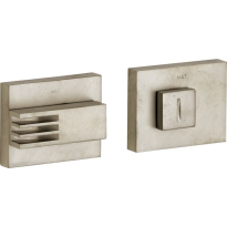 M&T Toiletgarnituur Maya vierkant recht hefboom rechts, mat nikkel ongelakt, 60x47x10mm