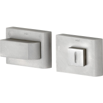 M&T Toiletgarnituur Tukan vierkant recht hefboom links, mat nikkel ongelakt, 60x47x10mm