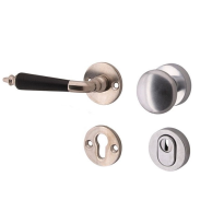 Mi Satori knop/kruk op rozet - SKG Antique ebben nikkel/antiek chroom links