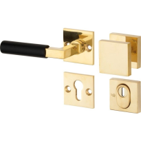 Mi Satori knop/kruk op rozet - SKG Bauhaus ebben messing ongelakt