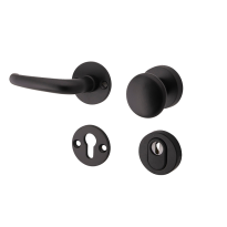 Mi Satori knop/kruk op rozet - SKG Halfsabel mat zwart