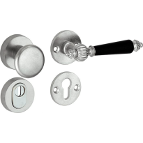 Mi Satori knop/kruk op rozet - SKG Noveau antiek nikkel/antiek chroom rechts