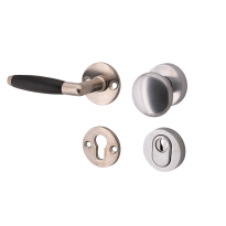Mi Satori knop/kruk op rozet - SKG Ton ebben antiek nikkel/antiek chroom links