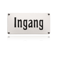 NH-111 emaille naambord 'Ingang'