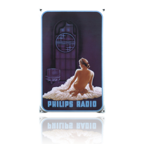 NO-14-PH emaille reclamebord 'Philips Vrouw'