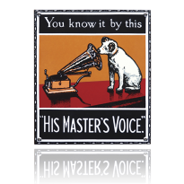 NO-81-HM emaille reclamebord 'His Masters'