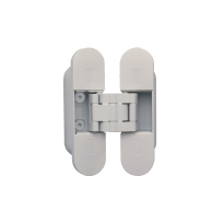 Onzichtbaar scharnier SOSS ronde hoek nikkel 43x9,6 mm, lichte toepassing