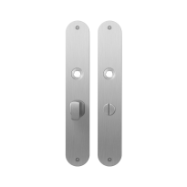 Plaatschild GPF1100.22 WC55/8 grote knop RVS geborsteld