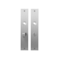 Plaatschild GPF1100.26 WC57/5 normale knop RVS geborsteld