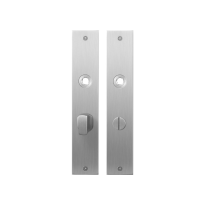 Plaatschild GPF1100.26 WC63/8 grote knop RVS geborsteld