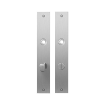 Plaatschild GPF1100.27 WC72/8 normale knop RVS geborsteld
