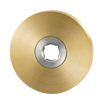 Rozet GPF1100.00P4L/R 50x8mm PVD mat messing links-/rechtsdraaiend