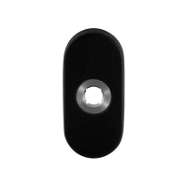 Rozet GPF8100.04L 70x32x10mm zwart linksdraaiend